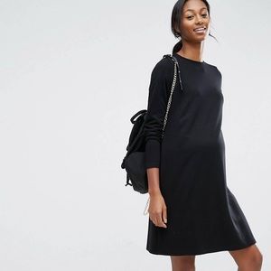 ASOS Maternity Shift Dress in Ponte with 3/4 Sleeves